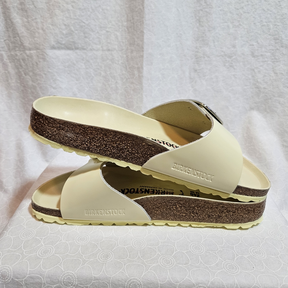 Women's Birkenstock Madrid Big Buckle Leather Slides US Size 6-6.5 EUSize 37 - Picture 7 of 11